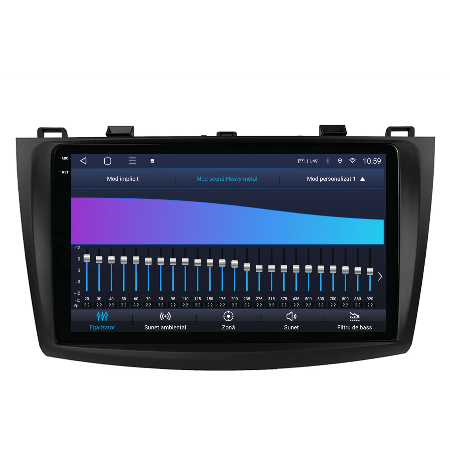 Navigatie 2K HUB64 Mazda 3 (2009-2013), 8GB RAM, Android, Octacore, Slot Sim 4G, DSP, GPS, Wi-FI, Carplay, Android Auto, USB, Bluetooth, Waze, Touchscreen, 9.5 Inch