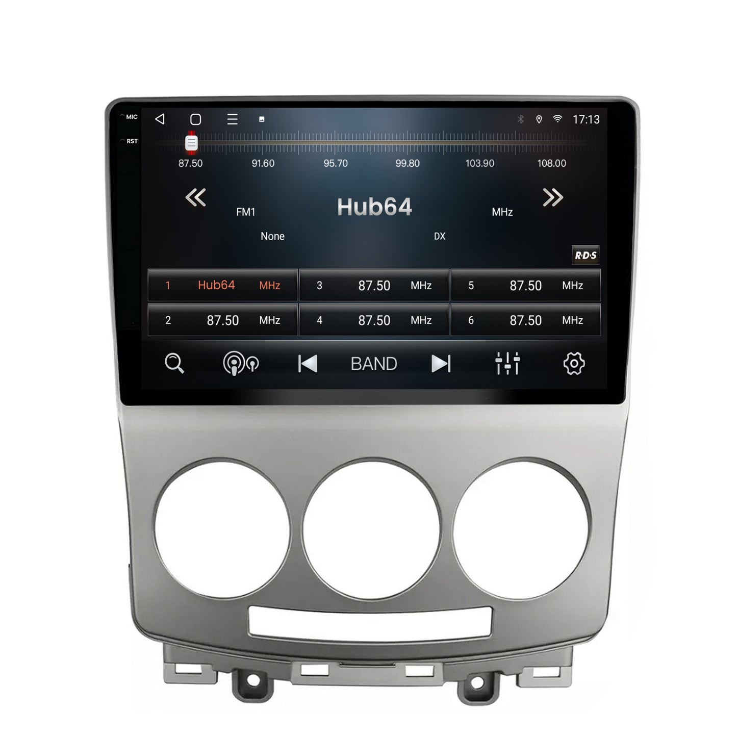 Navigatie 2K HUB64 Mazda 5 (2005-2010), 8GB RAM, Android, Octacore, Slot Sim 4G, DSP, GPS, Wi-FI, Carplay, Android Auto, USB, Bluetooth, Waze, Touchscreen, 9.5 Inch