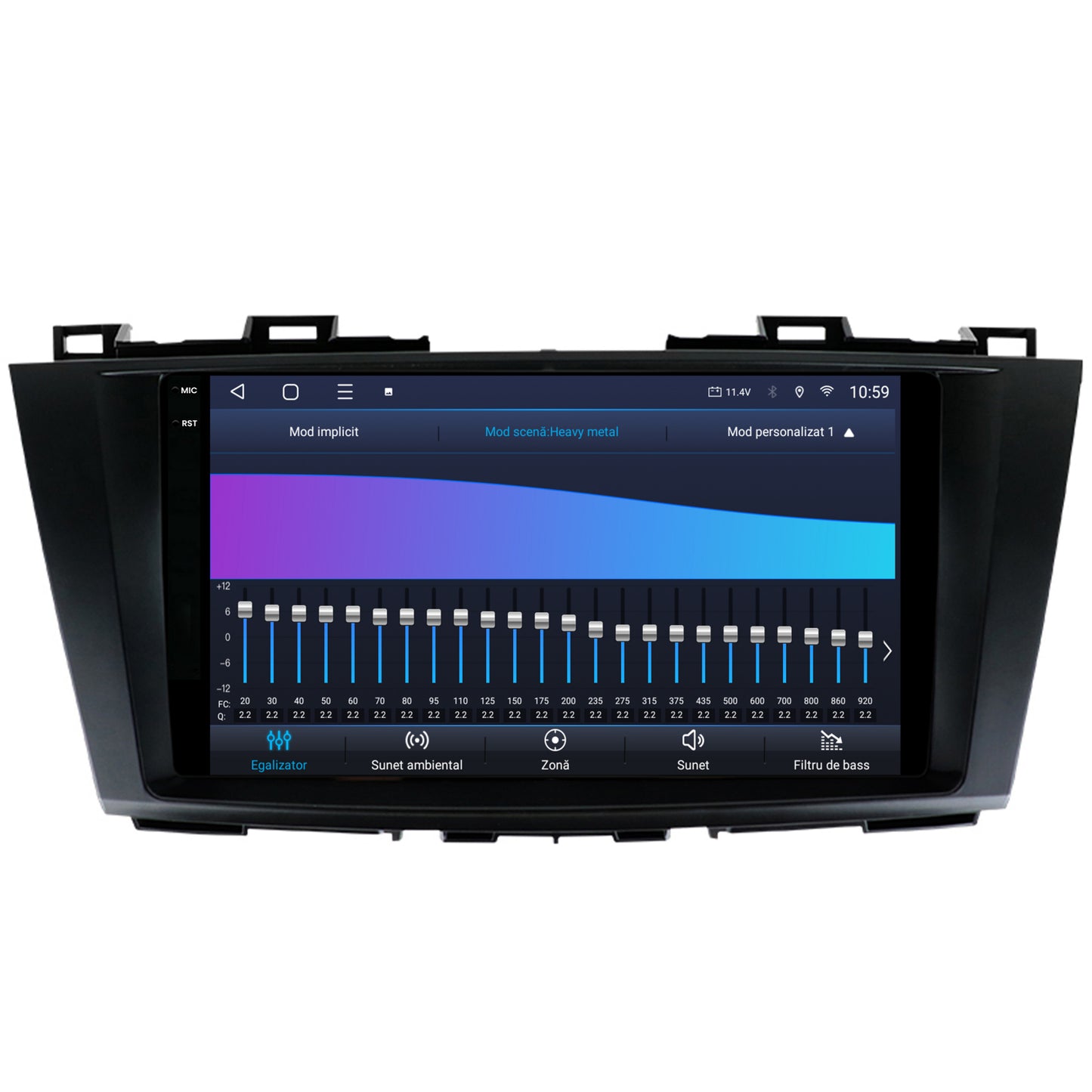 Navigatie 2K HUB64 Mazda 5 (2010-2015), 8GB RAM, Android, Octacore, Slot Sim 4G, DSP, GPS, Wi-FI, Carplay, Android Auto, USB, Bluetooth, Waze, Touchscreen, 9.5 Inch
