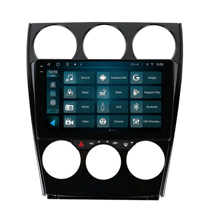 Navigatie 2K HUB64 Mazda 6 (2002-2008), 4GB RAM, Android, Octacore, Slot Sim 4G, DSP, GPS, Wi-FI, Carplay, Android Auto, USB, Bluetooth, Waze, Touchscreen, 9.5 Inch