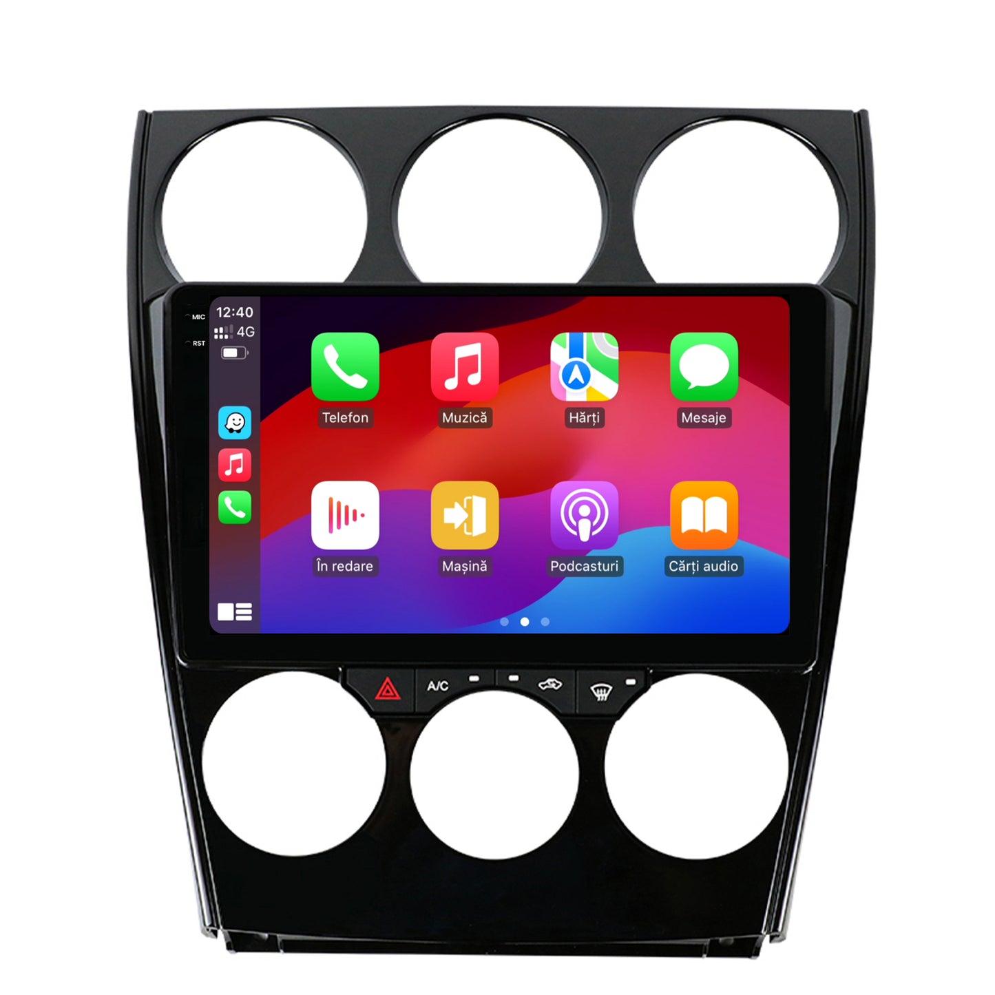 Navigatie 2K HUB64 Mazda 6 (2002-2008), 4GB RAM, Android, Octacore, Slot Sim 4G, DSP, GPS, Wi-FI, Carplay, Android Auto, USB, Bluetooth, Waze, Touchscreen, 9.5 Inch