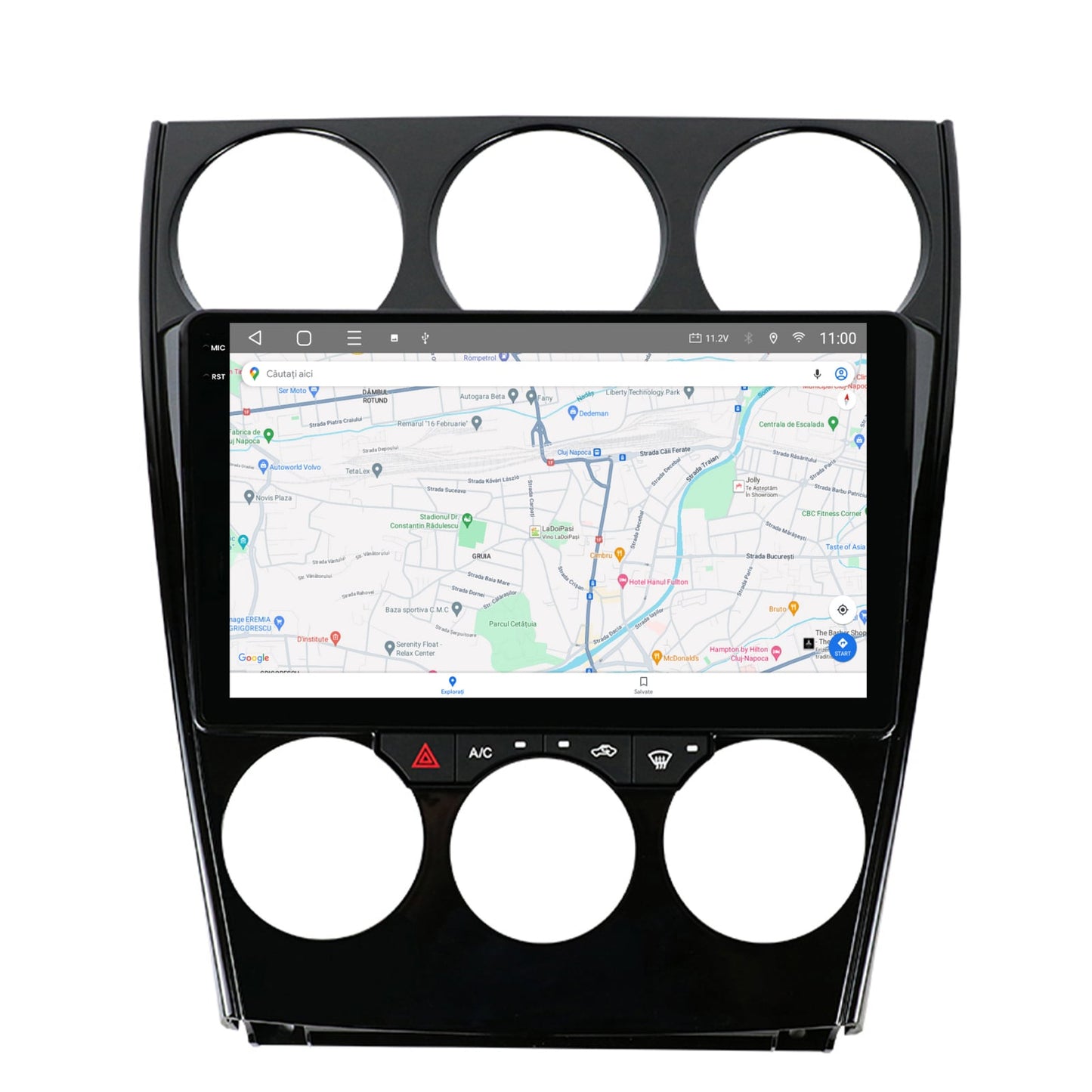 Navigatie 2K HUB64 Mazda 6 (2002-2008), 4GB RAM, Android, Octacore, Slot Sim 4G, DSP, GPS, Wi-FI, Carplay, Android Auto, USB, Bluetooth, Waze, Touchscreen, 9.5 Inch
