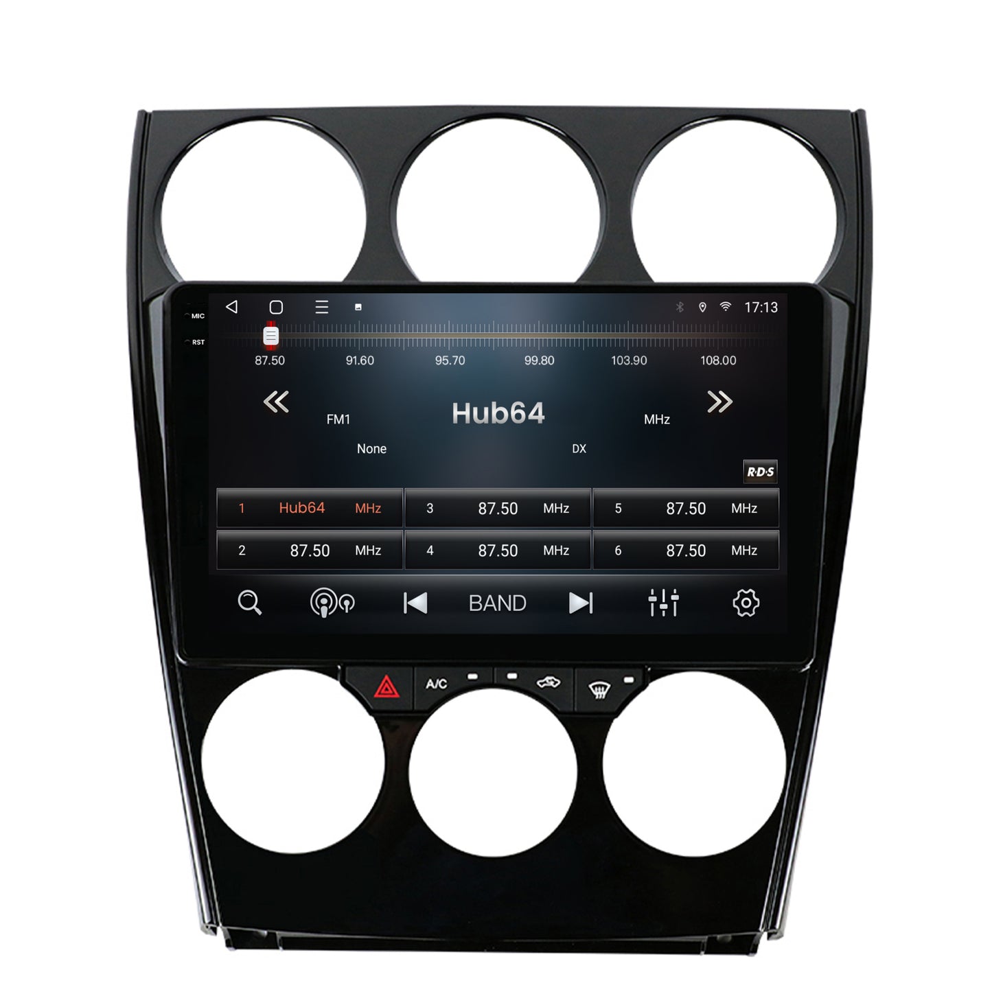 Navigatie 2K HUB64 Mazda 6 (2002-2008), 8GB RAM, Android, Octacore, Slot Sim 4G, DSP, GPS, Wi-FI, Carplay, Android Auto, USB, Bluetooth, Waze, Touchscreen, 9.5 Inch