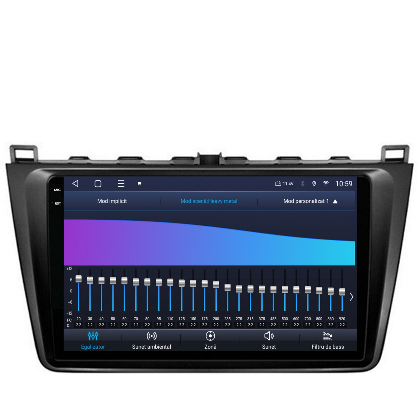 Navigatie 2K HUB64 Mazda 6 (2008-2013), 4GB RAM, Android, Octacore, Slot Sim 4G, DSP, GPS, Wi-FI, Carplay, Android Auto, USB, Bluetooth, Waze, Touchscreen, 9.5 Inch