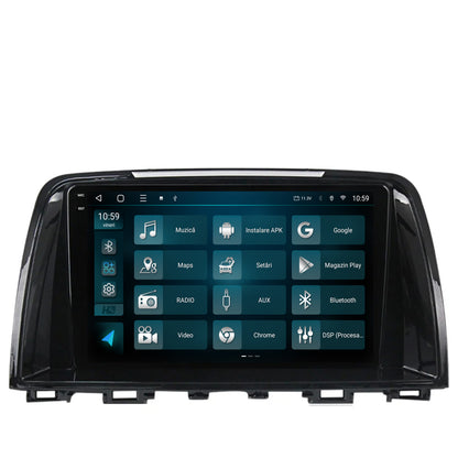 Navigatie 2K HUB64 Mazda 6 (2013-2015), 4GB RAM, Android, Octacore, Slot Sim 4G, DSP, GPS, Wi-FI, Carplay, Android Auto, USB, Bluetooth, Waze, Touchscreen, 9.5 Inch