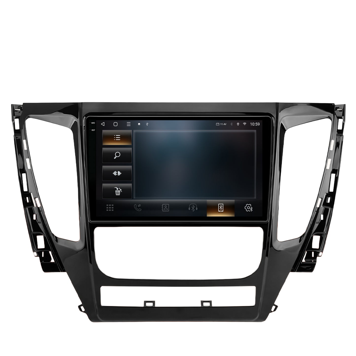 Navigatie 2K HUB64 Mitsubishi Pajero (2016-2018), 4GB RAM, Android, Octacore, Slot Sim 4G, DSP, GPS, Wi-FI, Carplay, Android Auto, USB, Bluetooth, Waze, Touchscreen, 9.5 Inch