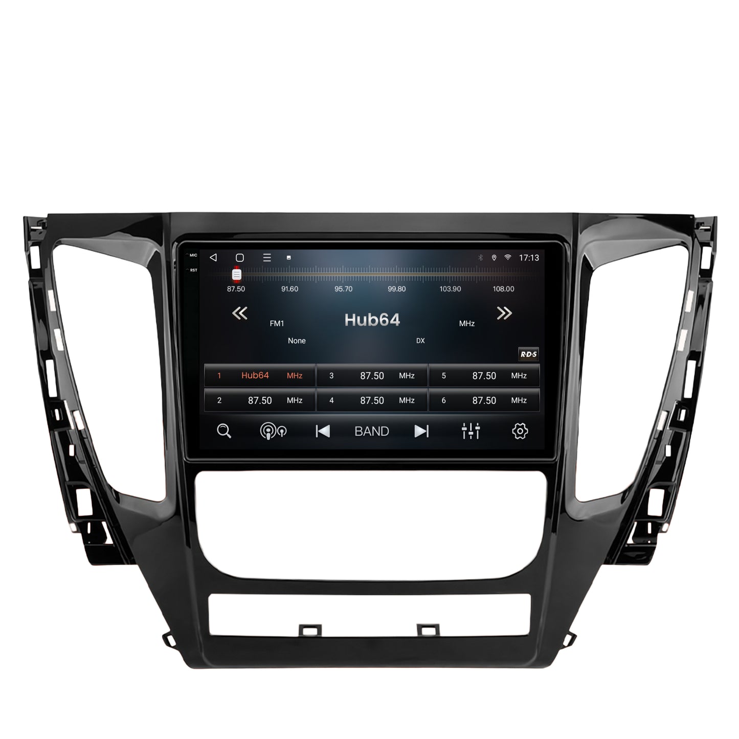 Navigatie 2K HUB64 Mitsubishi Pajero (2016-2018), 8GB RAM, Android, Octacore, Slot Sim 4G, DSP, GPS, Wi-FI, Carplay, Android Auto, USB, Bluetooth, Waze, Touchscreen, 9.5 Inch