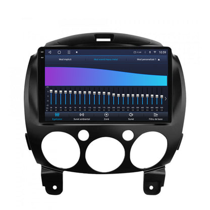 Navigatie 2K HUB64 Mazda 2 (2007-2014), 8GB RAM, Android, Octacore, Slot Sim 4G, DSP, GPS, Wi-FI, Carplay, Android Auto, USB, Bluetooth, Waze, Touchscreen, 9.5 Inch