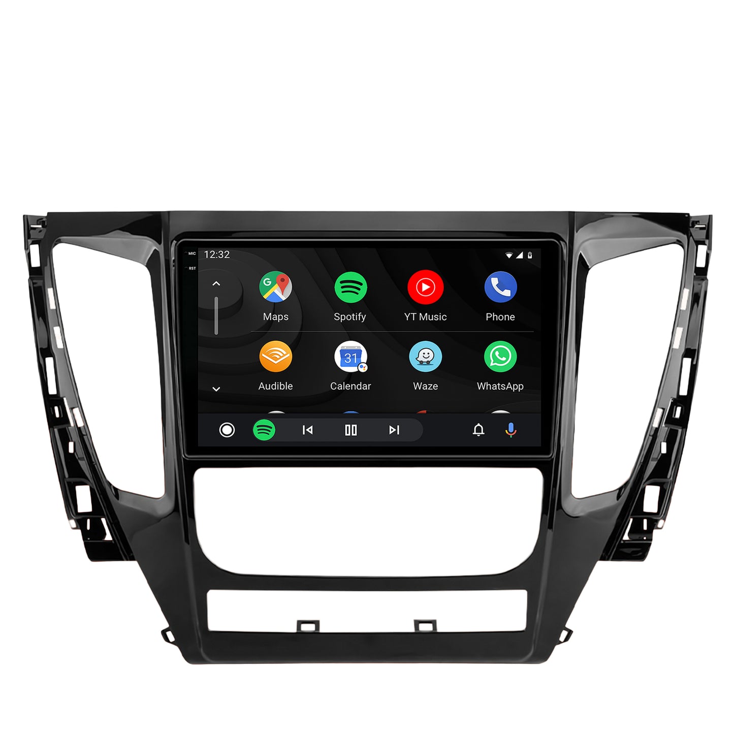 Navigatie 2K HUB64 Mitsubishi Pajero (2016-2018), 8GB RAM, Android, Octacore, Slot Sim 4G, DSP, GPS, Wi-FI, Carplay, Android Auto, USB, Bluetooth, Waze, Touchscreen, 9.5 Inch