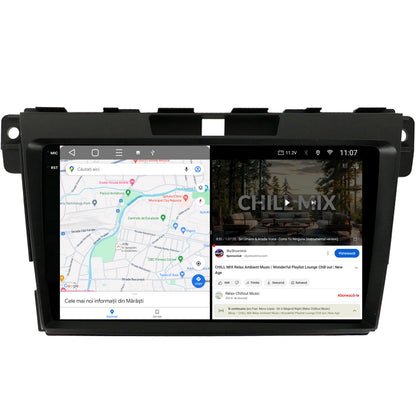 Navigatie 2K HUB64 Mazda CX-7 (2008-2013), 4GB RAM, Android, Octacore, Slot Sim 4G, DSP, GPS, Wi-FI, Carplay, Android Auto, USB, Bluetooth, Waze, Touchscreen, 9.5 Inch