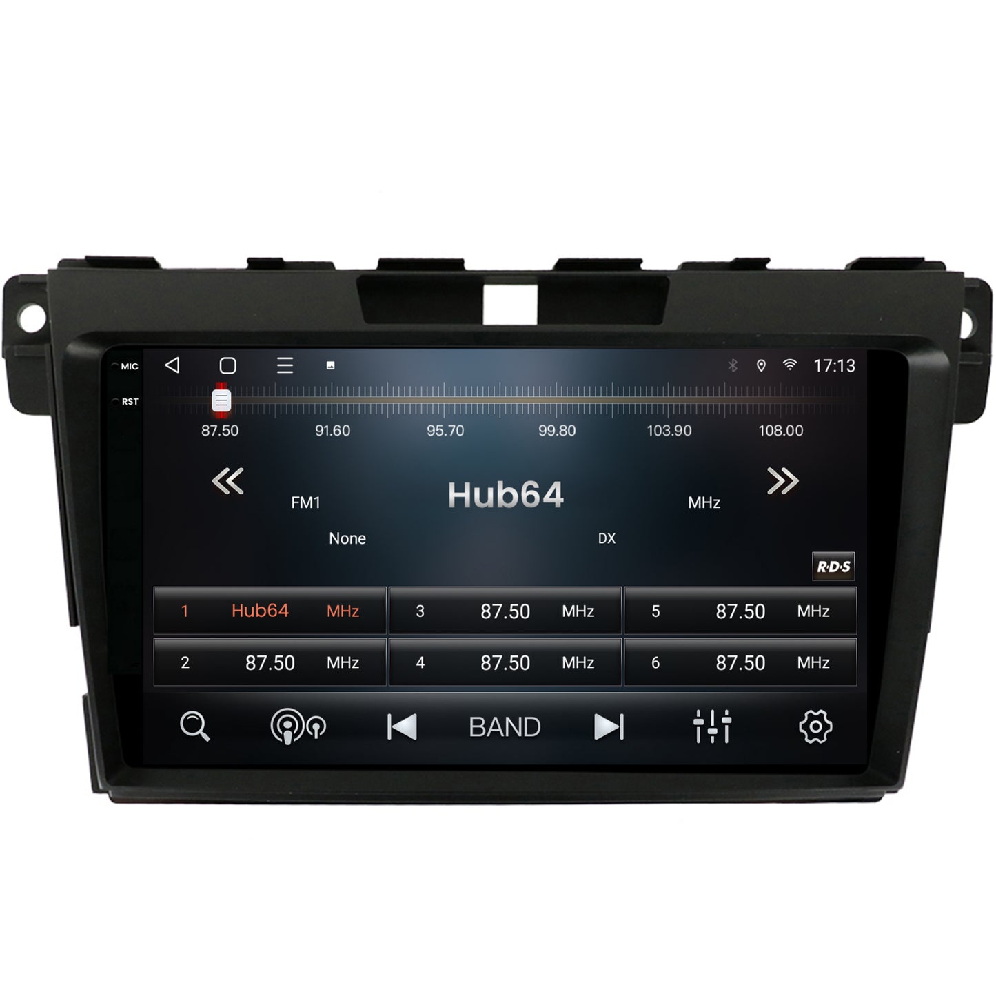 Navigatie 2K HUB64 Mazda CX-7 (2008-2013), 4GB RAM, Android, Octacore, Slot Sim 4G, DSP, GPS, Wi-FI, Carplay, Android Auto, USB, Bluetooth, Waze, Touchscreen, 9.5 Inch