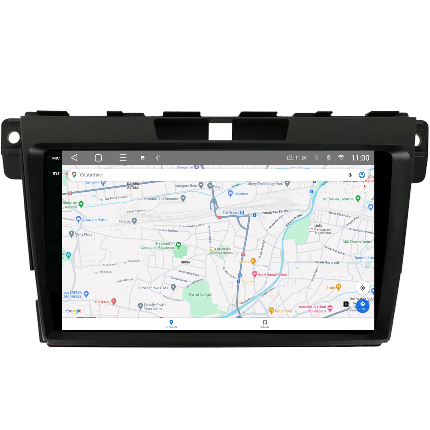 Navigatie 2K HUB64 Mazda CX-7 (2008-2013), 8GB RAM, Android, Octacore, Slot Sim 4G, DSP, GPS, Wi-FI, Carplay, Android Auto, USB, Bluetooth, Waze, Touchscreen, 9.5 Inch