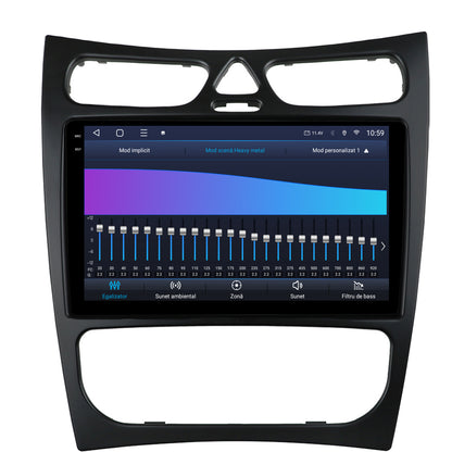 Navigatie 2K HUB64 Mercedes Benz C-Class CLK W209 (2000-2005), 8GB RAM, Android, Octacore, Slot Sim 4G, DSP, GPS, Wi-FI, Carplay, Android Auto, USB, Bluetooth, Waze, Touchscreen, 9.5 Inch