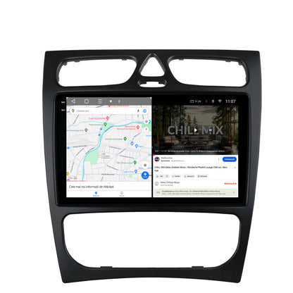 Navigatie 2K HUB64 Mercedes Benz C-Class W203 (2000-2005), 4GB RAM, Android, Octacore, Slot Sim 4G, DSP, GPS, Wi-FI, Carplay, Android Auto, USB, Bluetooth, Waze, Touchscreen, 9.5 Inch
