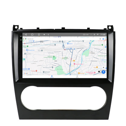 Navigatie 2K HUB64 Mercedes Benz C-Class W203 (2004-2011), 8GB RAM, Android, Octacore, Slot Sim 4G, DSP, GPS, Wi-FI, Carplay, Android Auto, USB, Bluetooth, Waze, Touchscreen, 9.5 Inch