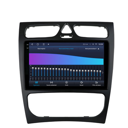 Navigatie 2K HUB64 Mercedes Benz C-Class W203 / CLK W209 (2000-2005), 8GB RAM, Android, Octacore, Slot Sim 4G, DSP, GPS, Wi-FI, Carplay, Android Auto, USB, Bluetooth, Waze, Touchscreen, 9.5 Inch