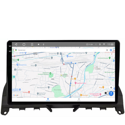 Navigatie 2K HUB64 Mercedes Benz C-Class W204 (2006-2012), 4GB RAM, Android, Octacore, Slot Sim 4G, DSP, GPS, Wi-FI, Carplay, Android Auto, USB, Bluetooth, Waze, Touchscreen, 9.5 Inch