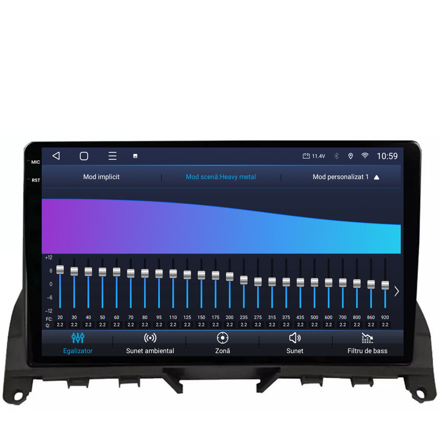 Navigatie 2K HUB64 Mercedes Benz C-Class W204 (2006-2012), 4GB RAM, Android, Octacore, Slot Sim 4G, DSP, GPS, Wi-FI, Carplay, Android Auto, USB, Bluetooth, Waze, Touchscreen, 9.5 Inch