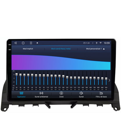 Navigatie 2K HUB64 Mercedes Benz C-Class W204 (2006-2012), 4GB RAM, Android, Octacore, Slot Sim 4G, DSP, GPS, Wi-FI, Carplay, Android Auto, USB, Bluetooth, Waze, Touchscreen, 9.5 Inch