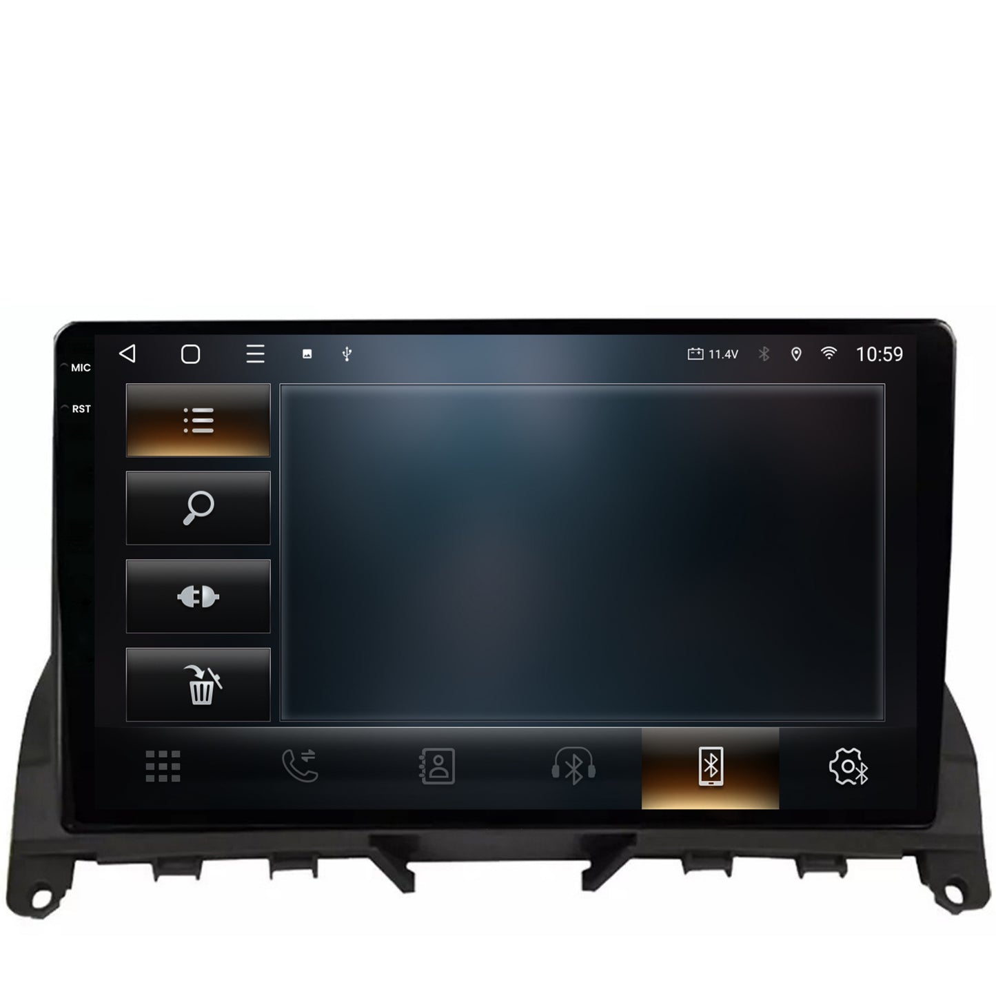 Navigatie 2K HUB64 Mercedes Benz C-Class W204 (2006-2012), 4GB RAM, Android, Octacore, Slot Sim 4G, DSP, GPS, Wi-FI, Carplay, Android Auto, USB, Bluetooth, Waze, Touchscreen, 9.5 Inch