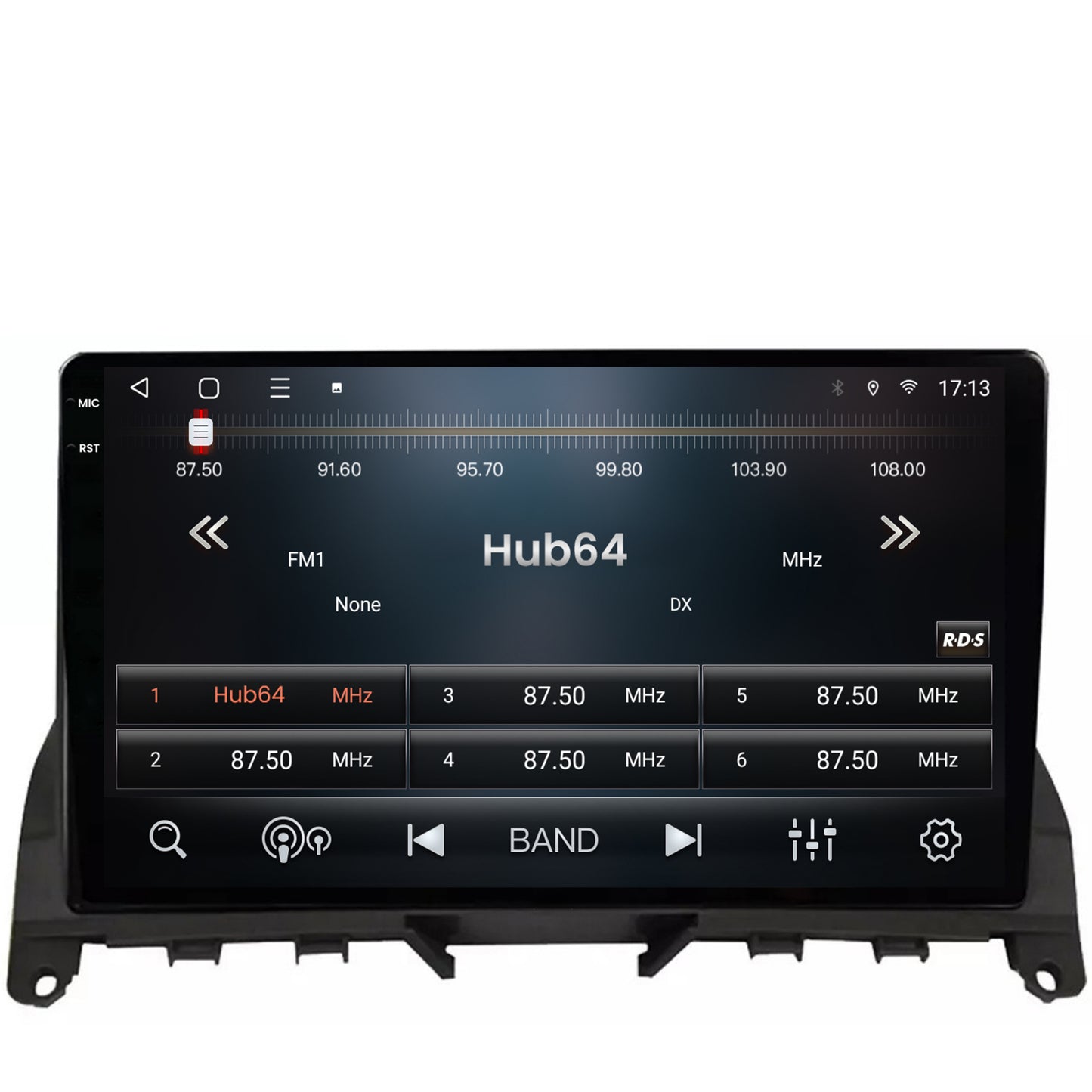 Navigatie 2K HUB64 Mercedes Benz C-Class W204 (2006-2012), 4GB RAM, Android, Octacore, Slot Sim 4G, DSP, GPS, Wi-FI, Carplay, Android Auto, USB, Bluetooth, Waze, Touchscreen, 9.5 Inch