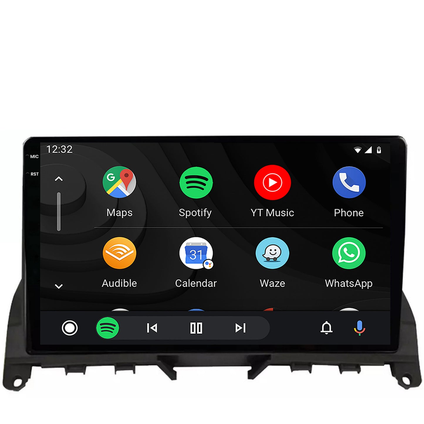 Navigatie 2K HUB64 Mercedes Benz C-Class W204 (2006-2012), 8GB RAM, Android, Octacore, Slot Sim 4G, DSP, GPS, Wi-FI, Carplay, Android Auto, USB, Bluetooth, Waze, Touchscreen, 9.5 Inch