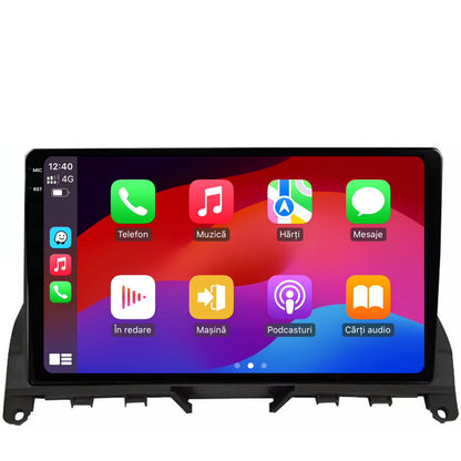 Navigatie 2K HUB64 Mercedes Benz C-Class W204 (2006-2012), 8GB RAM, Android, Octacore, Slot Sim 4G, DSP, GPS, Wi-FI, Carplay, Android Auto, USB, Bluetooth, Waze, Touchscreen, 9.5 Inch