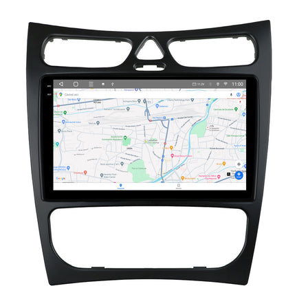 Navigatie 2K HUB64 Mercedes Benz CLK W209 (2000-2005), 4GB RAM, Android, Octacore, Slot Sim 4G, DSP, GPS, Wi-FI, Carplay, Android Auto, USB, Bluetooth, Waze, Touchscreen, 9.5 Inch