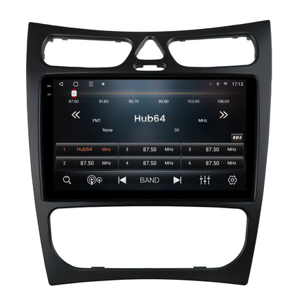 Navigatie 2K HUB64 Mercedes Benz CLK W209 (2000-2005), 4GB RAM, Android, Octacore, Slot Sim 4G, DSP, GPS, Wi-FI, Carplay, Android Auto, USB, Bluetooth, Waze, Touchscreen, 9.5 Inch