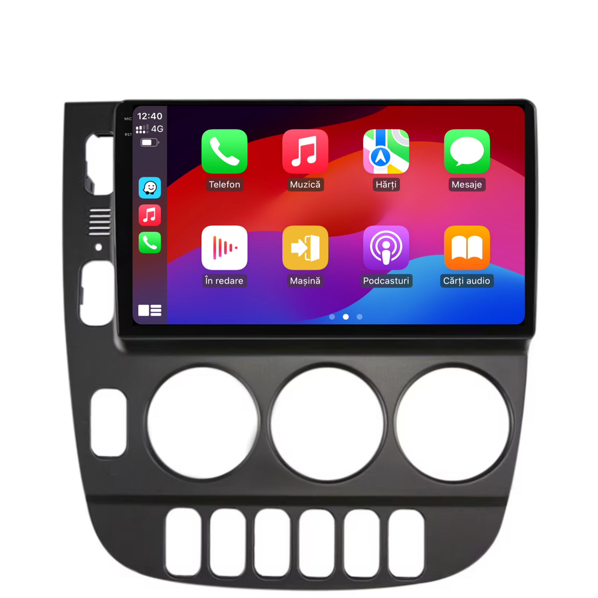 Navigatie 2K HUB64 Mercedes Benz ML W163 (1998-2005), 4GB RAM, Android, Octacore, Slot Sim 4G, DSP, GPS, Wi-FI, Carplay, Android Auto, USB, Bluetooth, Waze, Touchscreen, 9.5 Inch