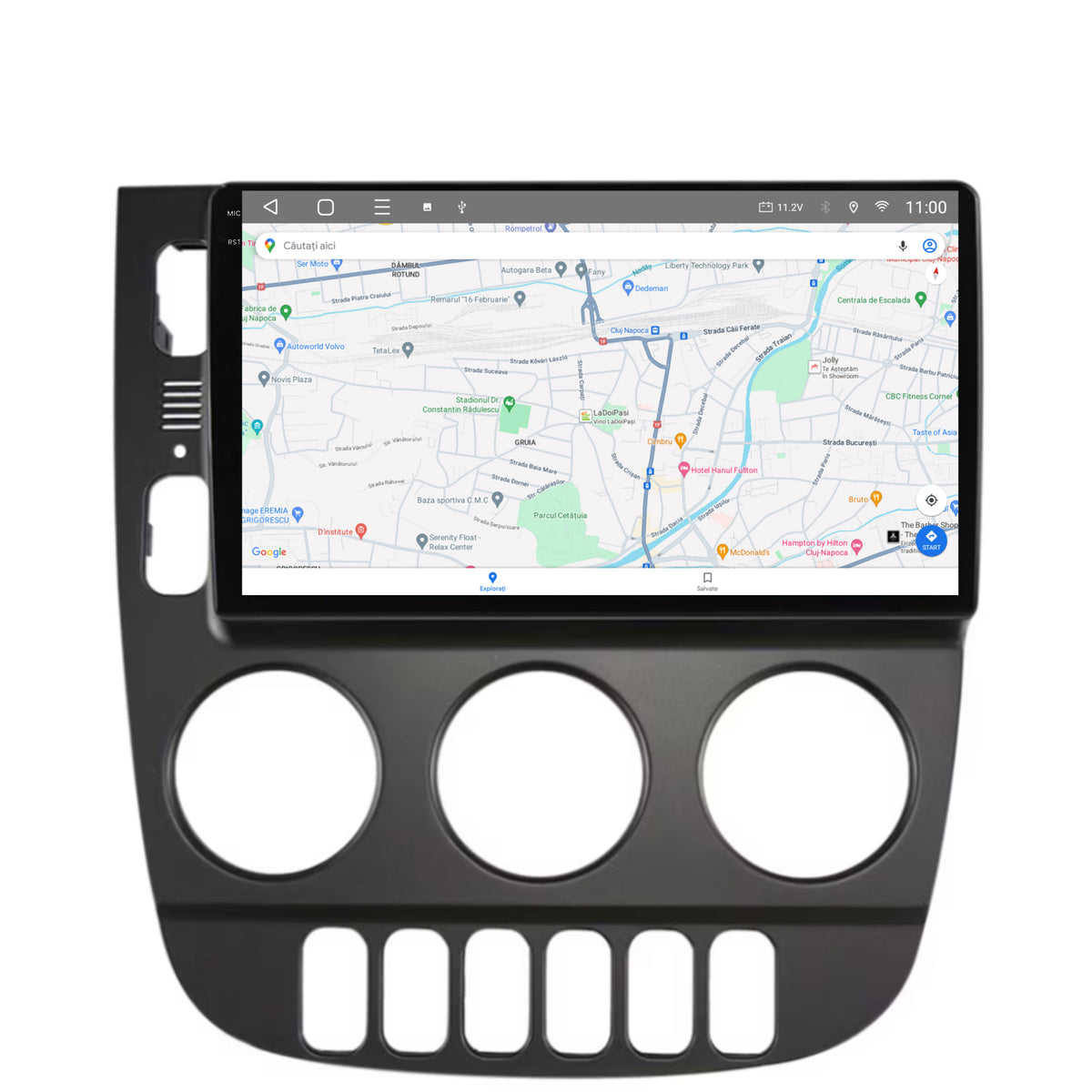 Navigatie 2K HUB64 Mercedes Benz ML W163 (1998-2005), 4GB RAM, Android, Octacore, Slot Sim 4G, DSP, GPS, Wi-FI, Carplay, Android Auto, USB, Bluetooth, Waze, Touchscreen, 9.5 Inch