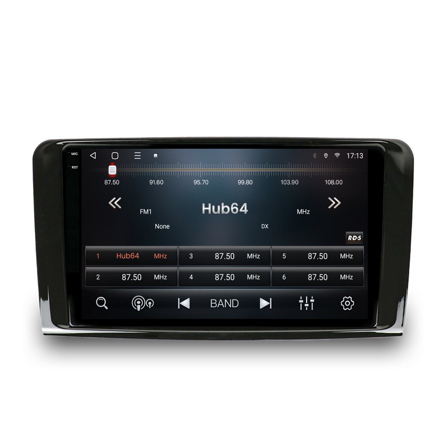 Navigatie 2K HUB64 Mercedes Benz ML W164 / GL X164, 4GB RAM, Android, Octacore, Slot Sim 4G, DSP, GPS, Wi-FI, Carplay, Android Auto, USB, Bluetooth, Waze, Touchscreen, 9.5 Inch