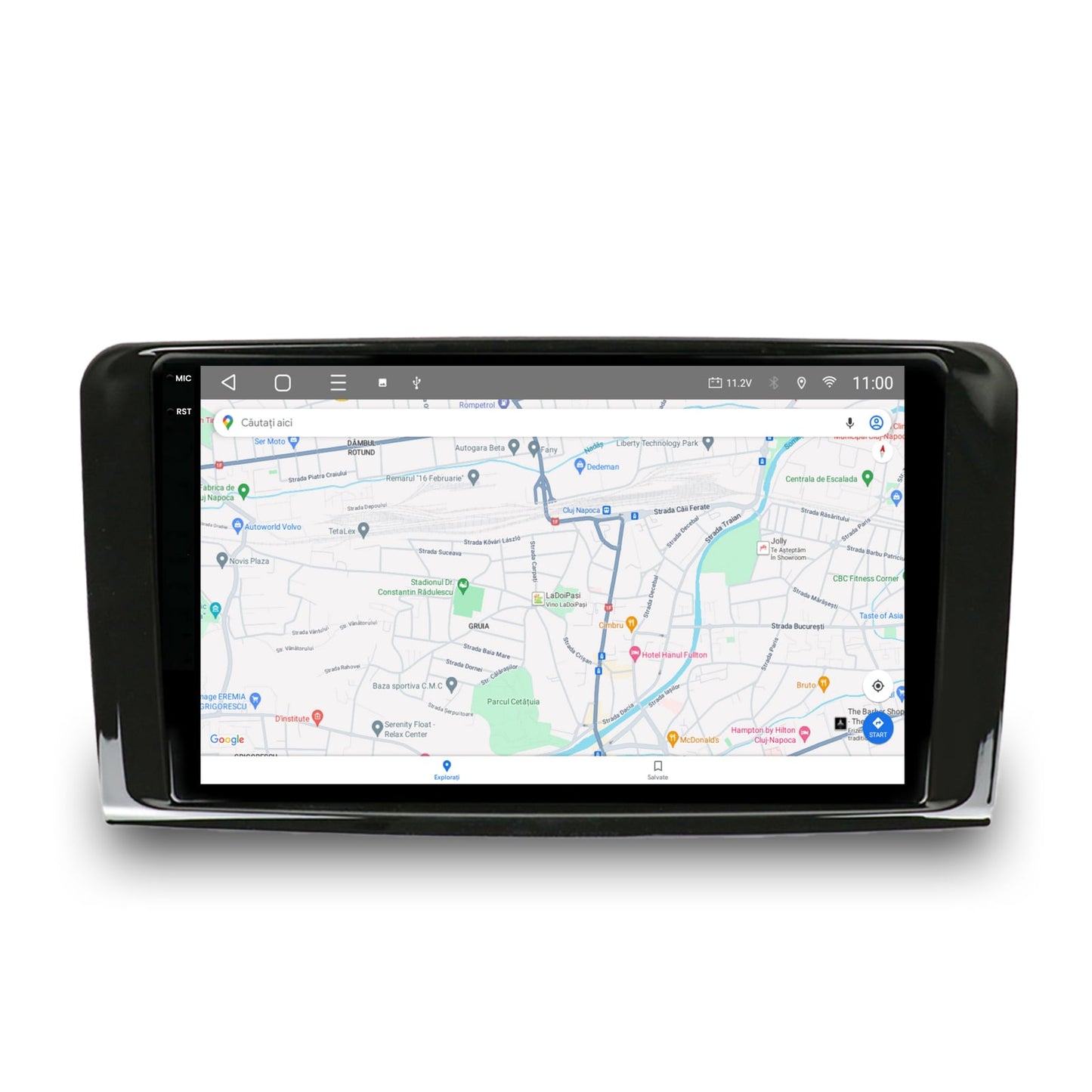 Navigatie 2K HUB64 Mercedes Benz ML W164 / GL X164, 8GB RAM, Android, Octacore, Slot Sim 4G, DSP, GPS, Wi-FI, Carplay, Android Auto, USB, Bluetooth, Waze, Touchscreen, 9.5 Inch
