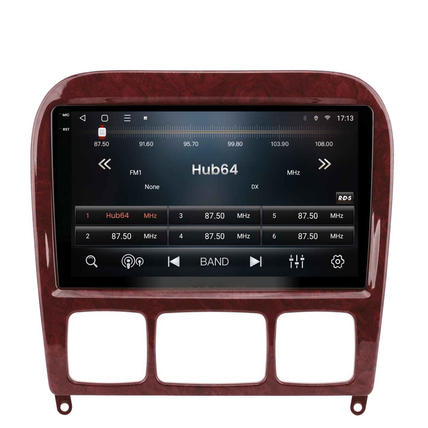 Navigatie 2K HUB64 Mercedes Benz S-Class (1998-2005), 4GB RAM, Android, Octacore, Slot Sim 4G, DSP, GPS, Wi-FI, Carplay, Android Auto, USB, Bluetooth, Waze, Touchscreen, 9.5 Inch