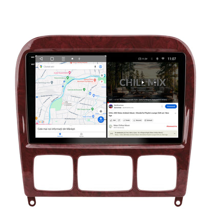 Navigatie 2K HUB64 Mercedes Benz S-Class (1998-2005), 8GB RAM, Android, Octacore, Slot Sim 4G, DSP, GPS, Wi-FI, Carplay, Android Auto, USB, Bluetooth, Waze, Touchscreen, 9.5 Inch