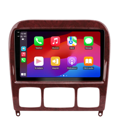 Navigatie 2K HUB64 Mercedes Benz S-Class (1998-2005), 8GB RAM, Android, Octacore, Slot Sim 4G, DSP, GPS, Wi-FI, Carplay, Android Auto, USB, Bluetooth, Waze, Touchscreen, 9.5 Inch
