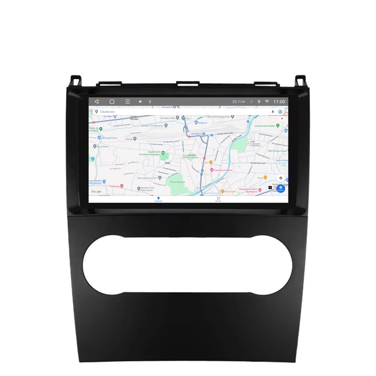 Navigatie 2K HUB64 Mercedes Benz A/B Class (2004-2011), 4GB RAM, Android, Octacore, Slot Sim 4G, DSP, GPS, Wi-FI, Carplay, Android Auto, USB, Bluetooth, Waze, Touchscreen, 9.5 Inch