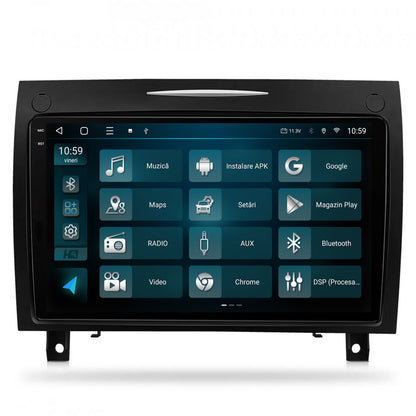 Navigatie 2K HUB64 Mercedes Benz SLK (2006-2010), 4GB RAM, Android, Octacore, Slot Sim 4G, DSP, GPS, Wi-FI, Carplay, Android Auto, USB, Bluetooth, Waze, Touchscreen, 9.5 Inch