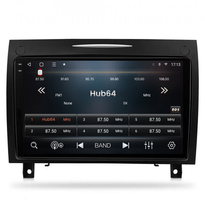 Navigatie 2K HUB64 Mercedes Benz SLK (2006-2010), 4GB RAM, Android, Octacore, Slot Sim 4G, DSP, GPS, Wi-FI, Carplay, Android Auto, USB, Bluetooth, Waze, Touchscreen, 9.5 Inch