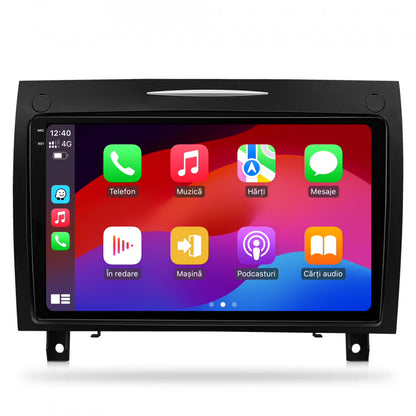 Navigatie 2K HUB64 Mercedes Benz SLK (2006-2010), 8GB RAM, Android, Octacore, Slot Sim 4G, DSP, GPS, Wi-FI, Carplay, Android Auto, USB, Bluetooth, Waze, Touchscreen, 9.5 Inch