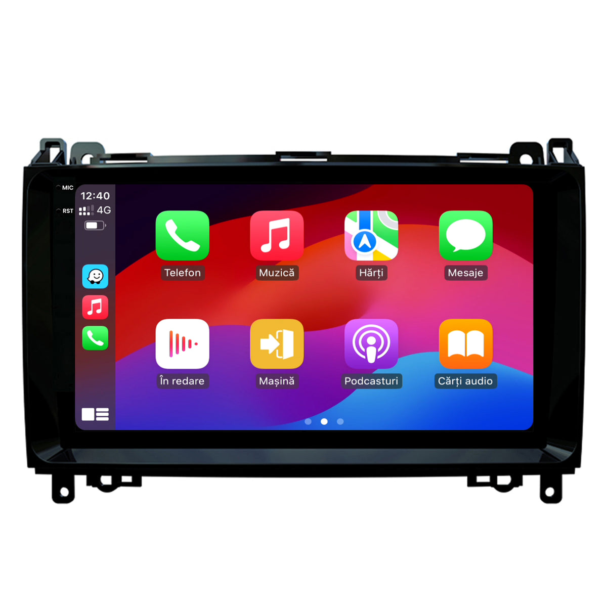 Navigatie 2K HUB64 Mercedes Benz Sprinter, Viano, Vito, A/B Class, Crafter, 4GB RAM, Android, Octacore, Slot Sim 4G, DSP, GPS, Wi-FI, Carplay, Android Auto, USB, Bluetooth, Waze, Touchscreen, 9