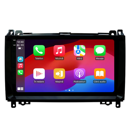 Navigatie 2K HUB64 Mercedes Benz Sprinter, Viano, Vito, A/B Class, Crafter, 4GB RAM, Android, Octacore, Slot Sim 4G, DSP, GPS, Wi-FI, Carplay, Android Auto, USB, Bluetooth, Waze, Touchscreen, 9
