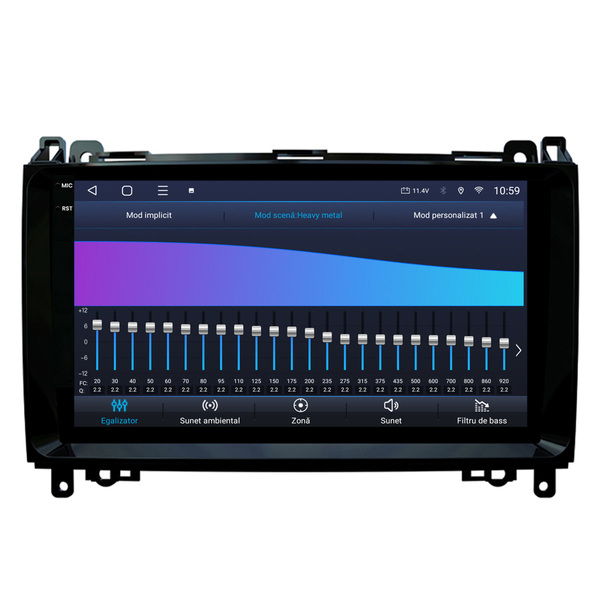 Navigatie 2K HUB64 Mercedes Benz Sprinter, Viano, Vito, A/B Class, Crafter, 4GB RAM, Android, Octacore, Slot Sim 4G, DSP, GPS, Wi-FI, Carplay, Android Auto, USB, Bluetooth, Waze, Touchscreen, 9