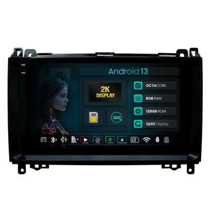 Navigatie 2K HUB64 Mercedes Benz Sprinter, Viano, Vito, A/B Class, Crafter, 8GB RAM, Android, Octacore, Slot Sim 4G, DSP, GPS, Wi-FI, Carplay, Android Auto, USB, Bluetooth, Waze, Touchscreen,