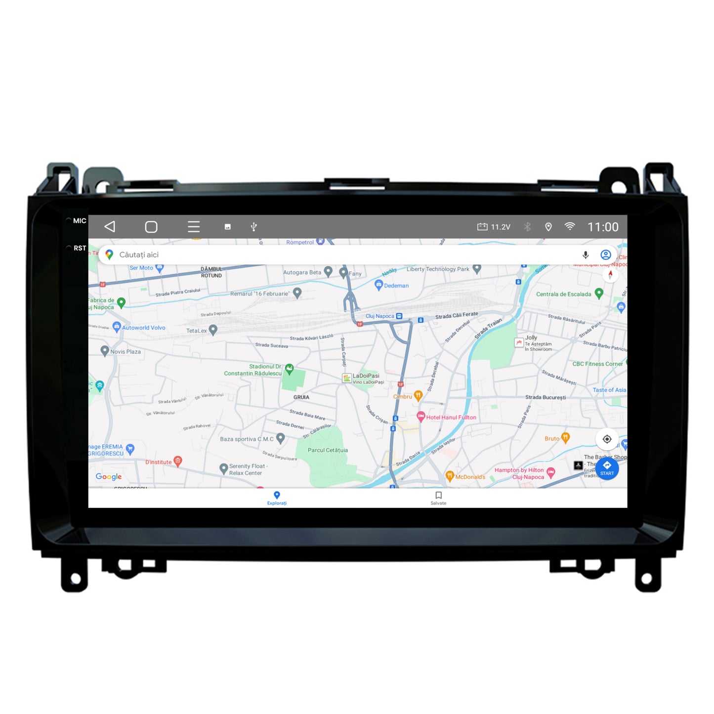 Navigatie 2K HUB64 Mercedes Benz Sprinter, Viano, Vito, A/B Class, Crafter, 8GB RAM, Android, Octacore, Slot Sim 4G, DSP, GPS, Wi-FI, Carplay, Android Auto, USB, Bluetooth, Waze, Touchscreen,