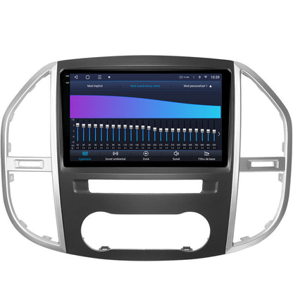 Navigatie 2K HUB64 Mercedes Benz Vito (2016+), 4GB RAM, Android, Octacore, Slot Sim 4G, DSP, GPS, Wi-FI, Carplay, Android Auto, USB, Bluetooth, Waze, Touchscreen, 9.5 Inch