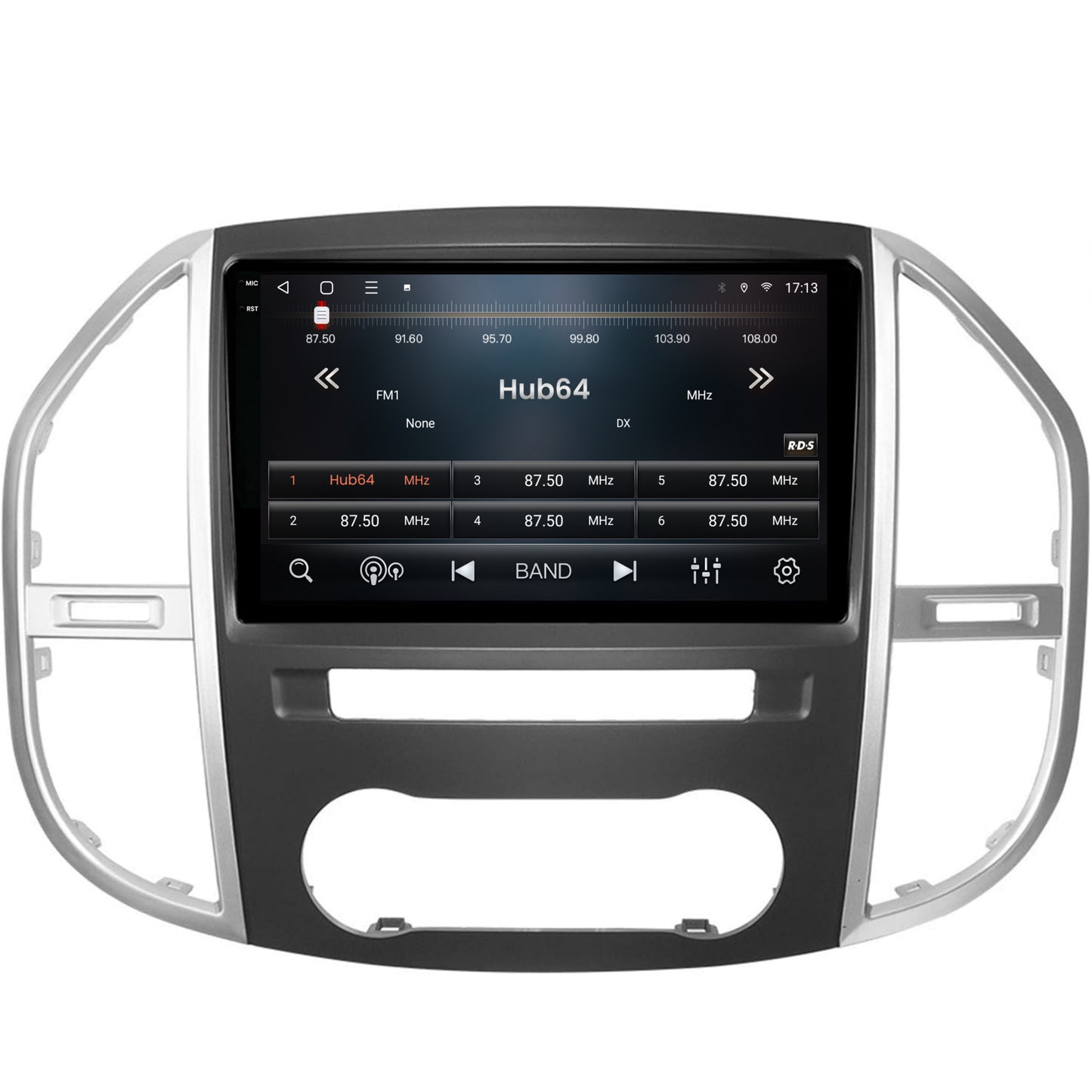 Navigatie 2K HUB64 Mercedes Benz Vito (2016+), 8GB RAM, Android, Octacore, Slot Sim 4G, DSP, GPS, Wi-FI, Carplay, Android Auto, USB, Bluetooth, Waze, Touchscreen, 9.5 Inch