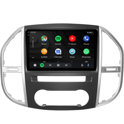 Navigatie 2K HUB64 Mercedes Benz Vito (2016+), 8GB RAM, Android, Octacore, Slot Sim 4G, DSP, GPS, Wi-FI, Carplay, Android Auto, USB, Bluetooth, Waze, Touchscreen, 9.5 Inch