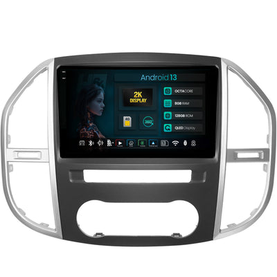 Navigatie 2K HUB64 Mercedes Benz Vito (2016+), 8GB RAM, Android, Octacore, Slot Sim 4G, DSP, GPS, Wi-FI, Carplay, Android Auto, USB, Bluetooth, Waze, Touchscreen, 10.36 Inch