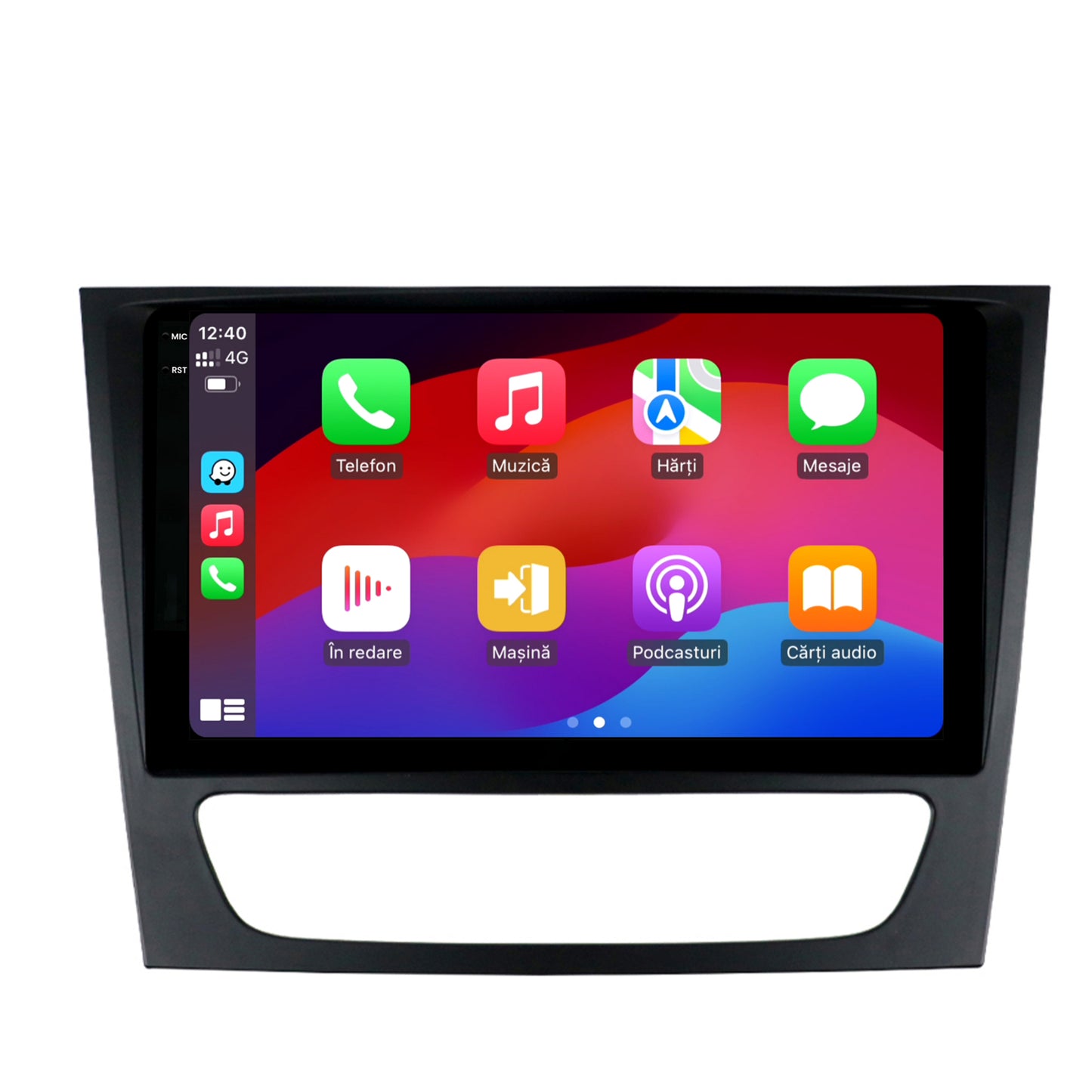Navigatie 2K HUB64 Mercedes Benz W211/CLS, 4GB RAM, Android, Octacore, Slot Sim 4G, DSP, GPS, Wi-FI, Carplay, Android Auto, USB, Bluetooth, Waze, Touchscreen, 9.5 Inch